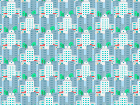 Midtown West Cityscape Vinyl Wrap Pattern~Rwraps Series 914 Digitally Printed Vinyl Wrap~0