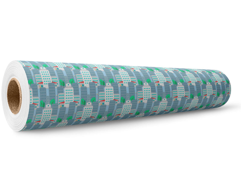 Midtown West Cityscape Wrap Film Wholesale Roll~Rwraps Series 914 Digitally Printed Vinyl Roll~5