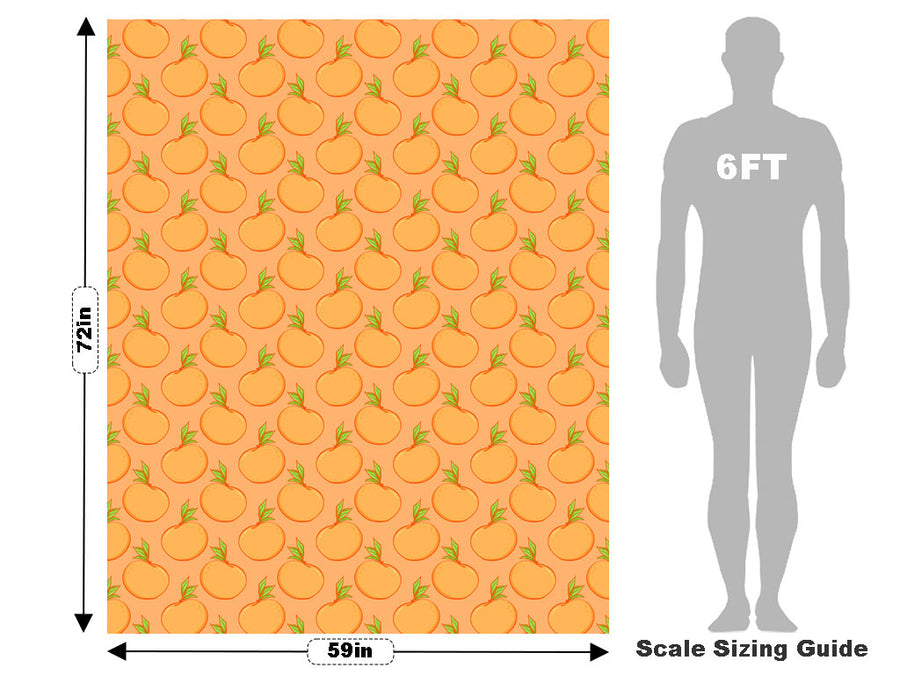 Mighty Mandarin Fruit Vehicle Wrap Scale~Rwraps Series 914 Mighty Mandarin Fruit Measurements~1