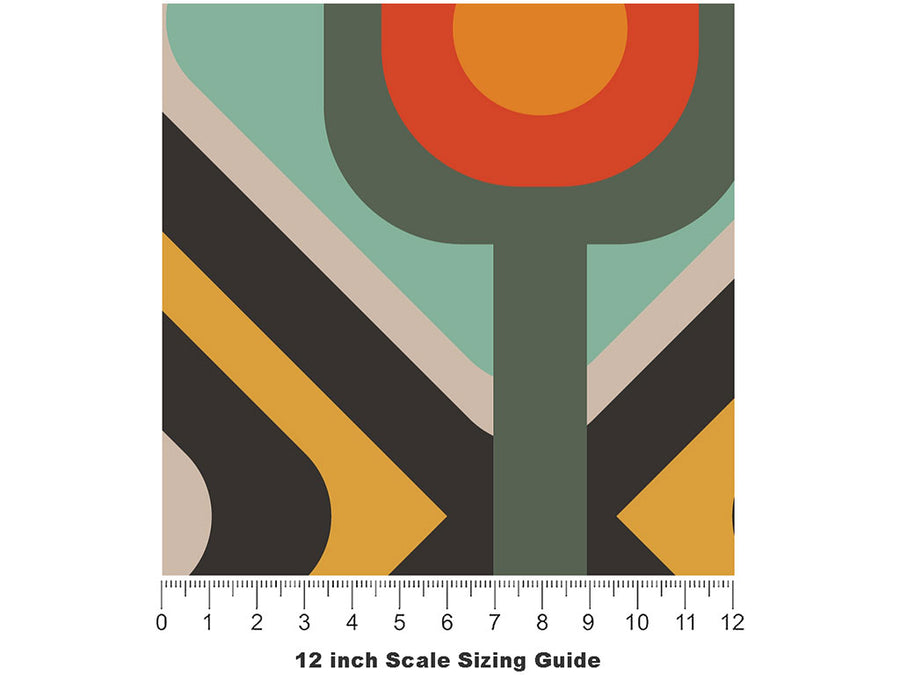 Mighty Real Retro Vinyl Film Pattern Size 12 inch Scale~Rwraps Mighty Real Retro Sizing Chart~2