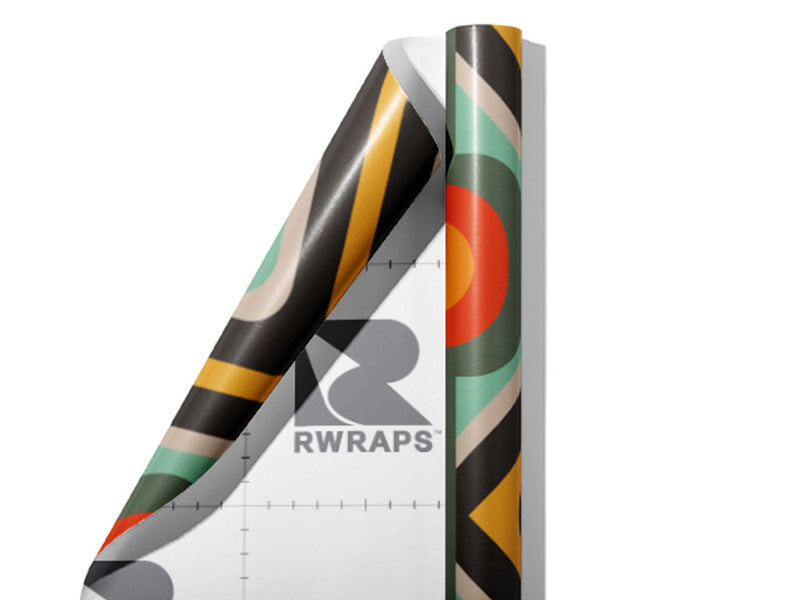 Mighty Real Retro Wrap Film Sheets~Rwraps Series 914 Mighty Real Retro Scrolled Sheet~3