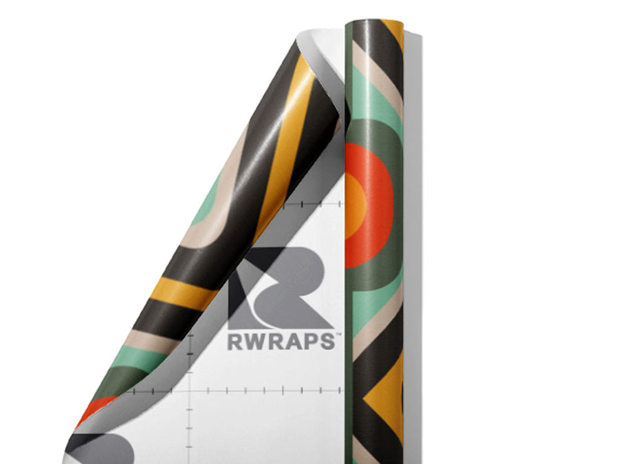 Mighty Real Retro Wrap Film Sheets~Rwraps Series 914 Mighty Real Retro Scrolled Sheet~3
