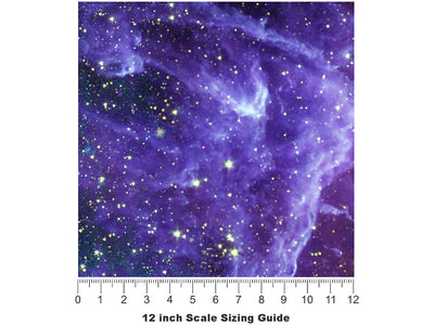Milky Way Galaxy Vinyl Film Pattern Size 12 inch Scale~Rwraps Milky Way Galaxy Sizing Chart~3