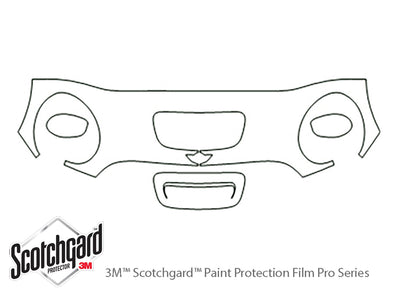 clubman 3M Clear Bra Hood Precut PPF Diagram