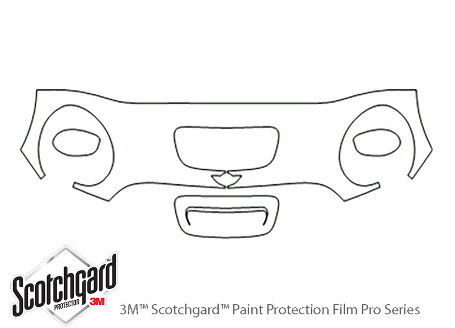 clubman 3M Clear Bra Hood Precut PPF Diagram