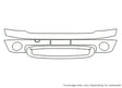 clubman Avery Dennison Clear Bra Bumper Precut PPF Diagram