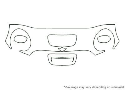 clubman 3M Clear Bra Hood Precut PPF Diagram