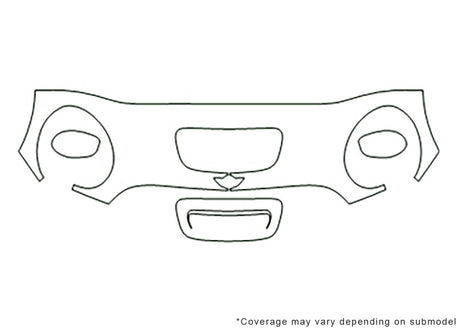 clubman Avery Dennison Clear Bra Hood Precut PPF Diagram