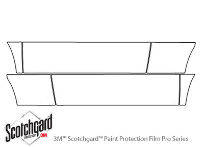 clubman 3M Clear Bra Door Cup Precut PPF Diagram