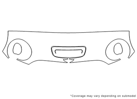 clubman 3M Clear Bra Hood Precut PPF Diagram