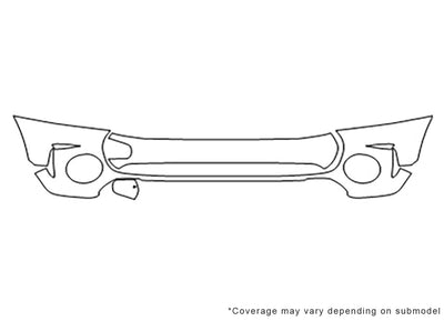 clubman 3M Clear Bra Bumper Precut PPF Diagram
