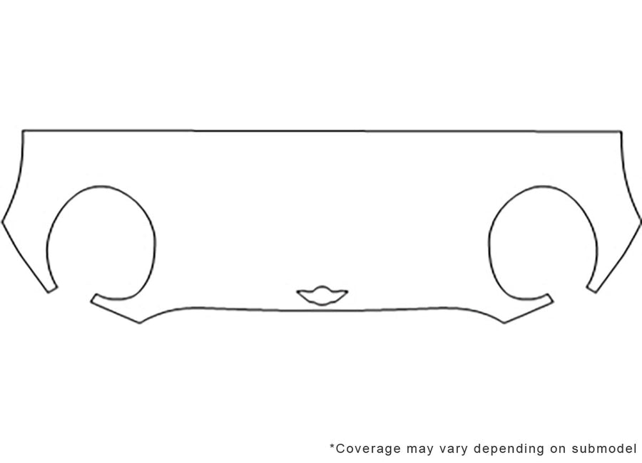 clubman 3M Clear Bra Hood Precut PPF Diagram
