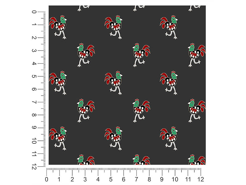 mini cockerels bird 1ft x 1ft Craft Sheets
