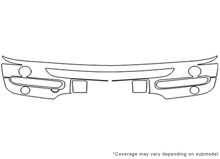cooper Avery Dennison Clear Bra Bumper Precut PPF Diagram