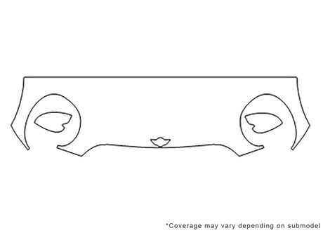 cooper Avery Dennison Clear Bra Hood Precut PPF Diagram