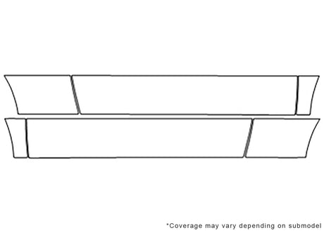 cooper 3M Clear Bra Door Cup Precut PPF Diagram