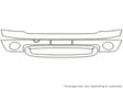 cooper 3M Clear Bra Bumper Precut PPF Diagram