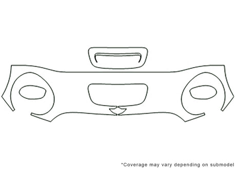 cooper 3M Clear Bra Hood Precut PPF Diagram