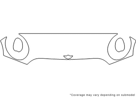cooper Avery Dennison Clear Bra Hood Precut PPF Diagram