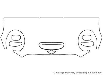 cooper 3M Clear Bra Hood Precut PPF Diagram