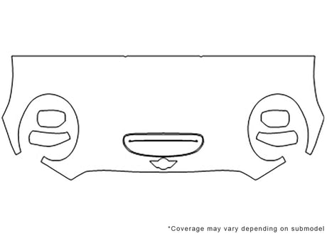 cooper Avery Dennison Clear Bra Hood Precut PPF Diagram