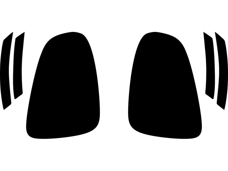 cooper (s) Precut Tail Light Tint Diagram