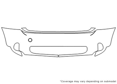 countryman 3M Clear Bra Bumper Precut PPF Diagram