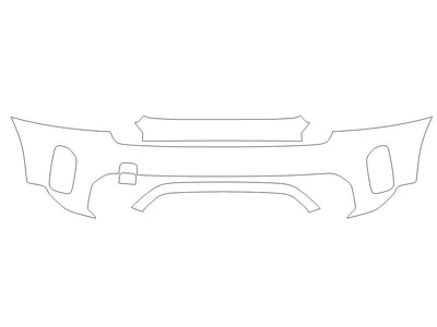 countryman 3M Clear Bra Bumper Precut PPF Diagram
