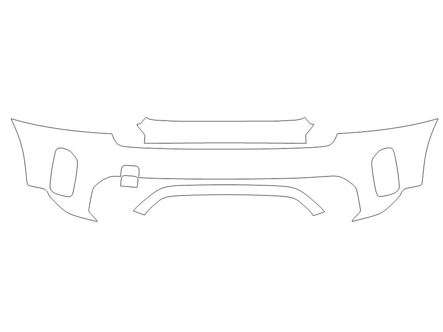 countryman 3M Clear Bra Bumper Precut PPF Diagram