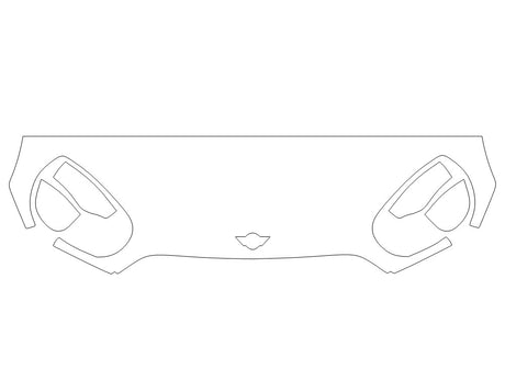 countryman 3M Clear Bra Hood Precut PPF Diagram