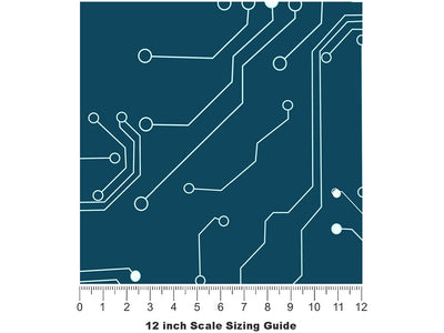 Mini ITX  Technology Vinyl Film Pattern Size 12 inch Scale~Rwraps Mini ITX  Technology Sizing Chart~3