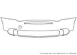 paceman Avery Dennison Clear Bra Bumper Precut PPF Diagram