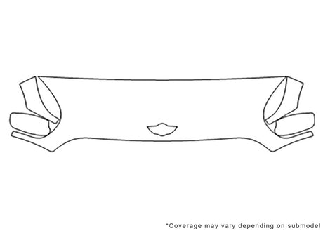 paceman 3M Clear Bra Hood Precut PPF Diagram