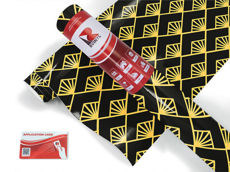 miniature sunrises art deco Craft Vinyl Roll