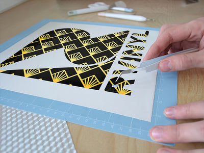miniature sunrises art deco Easy Weed Craft Vinyl