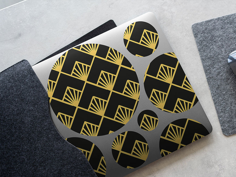 miniature sunrises art deco DIY Laptop Stickers