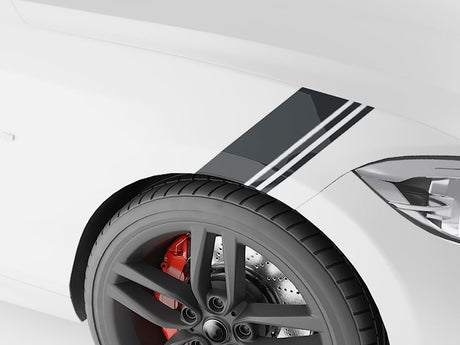 3M Nimbus Gray Fender Stripes