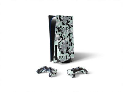 mint graffiti camouflage Sony PS5 DIY Skin