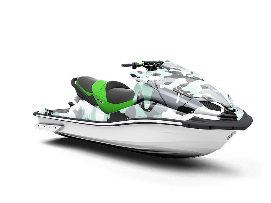 Mint Graffiti Camouflage Jet Ski Vinyl Customized Wrap