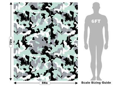 Mint Graffiti Camouflage Vehicle Wrap Scale~Rwraps Series 914 Mint Graffiti Camouflage Measurements~2