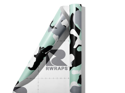Mint Graffiti Camouflage Wrap Film Sheets~Rwraps Series 914 Mint Graffiti Camouflage Scrolled Sheet~3