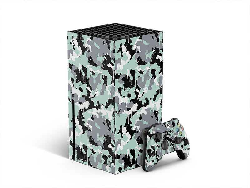 mint graffiti camouflage XBOX DIY Decal