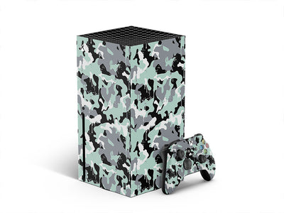mint graffiti camouflage XBOX DIY Decal