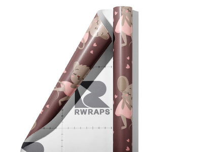 Miss Fancy Rodent Wrap Film Sheets~Rwraps Series 914 Miss Fancy Rodent Scrolled Sheet~3