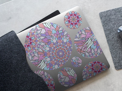 miss flora floral DIY Laptop Stickers