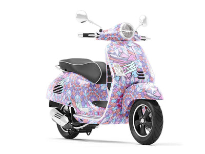 Miss Flora Floral Vespa Scooter Wrap Film