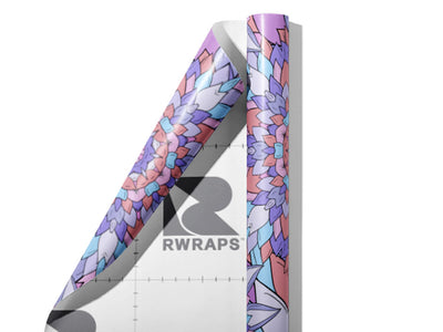 Miss Flora Floral Wrap Film Sheets~Rwraps Series 914 Miss Flora Floral Scrolled Sheet~3