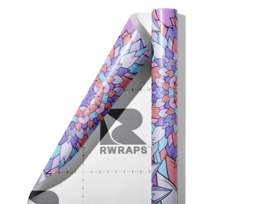 Miss Flora Floral Wrap Film Sheets~Rwraps Series 914 Miss Flora Floral Scrolled Sheet~3