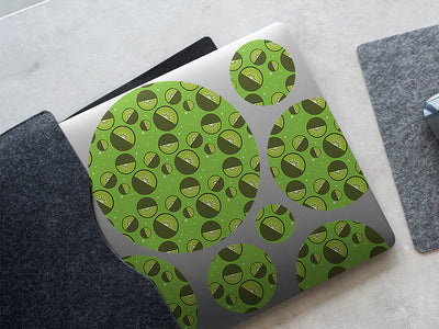 missing half fruit DIY Laptop Stickers