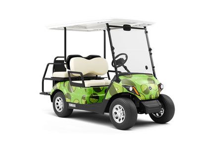 Missing Half Fruit Wrapped Golf Cart